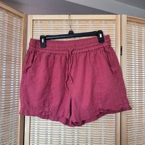 dip Women's Drawstring Summer Shorts Rosewood size L